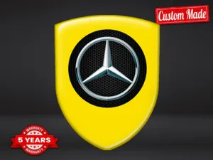 Mercedes Autocollant Silicone Qualité Pro Personnalisable
